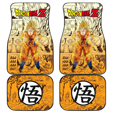 Goku Saiyan Characters Dragon Ball Z Car Floor Mats Manga Mixed Anime-Gear Wanta