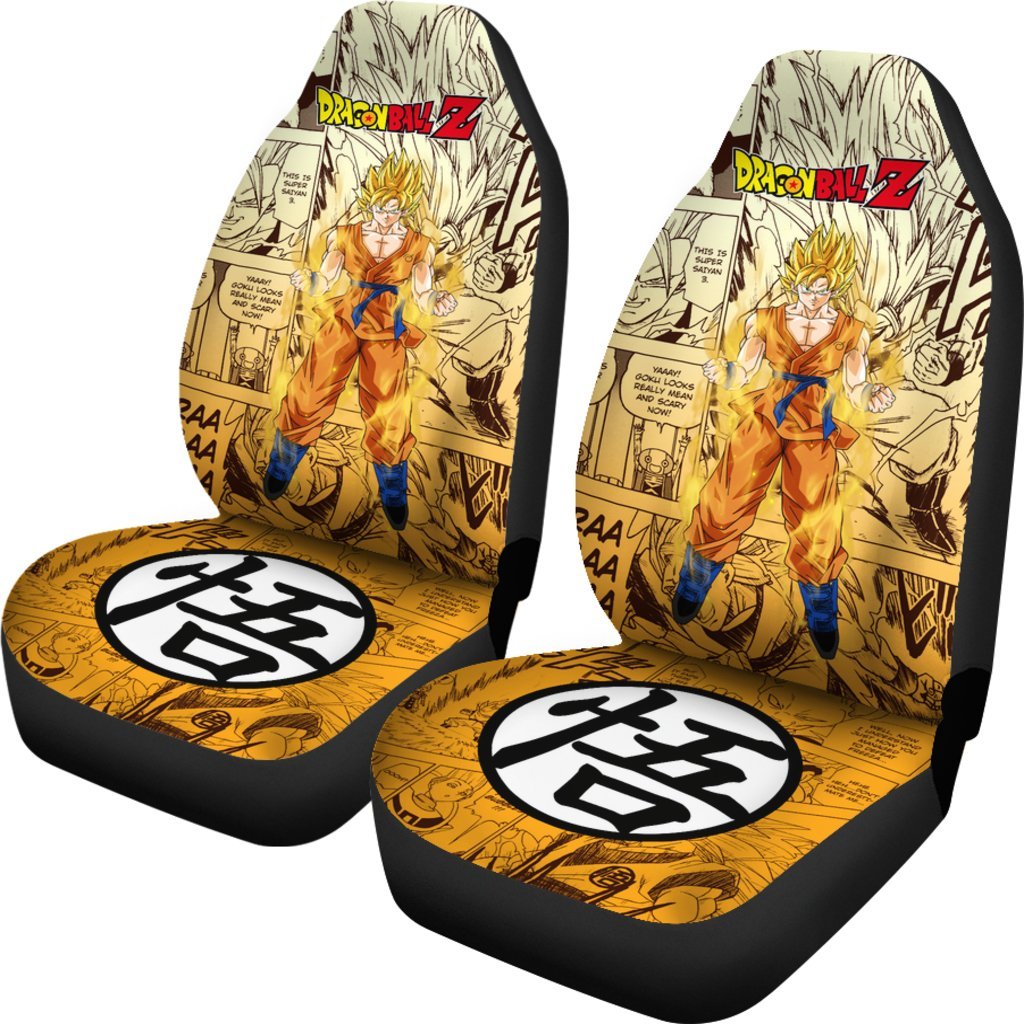 Goku Saiyan Dragon Ball Z Car Seat Covers Manga Mixed Anime Strong-Gear Wanta