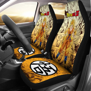 Goku Saiyan Dragon Ball Z Car Seat Covers Manga Mixed Anime Strong-Gear Wanta