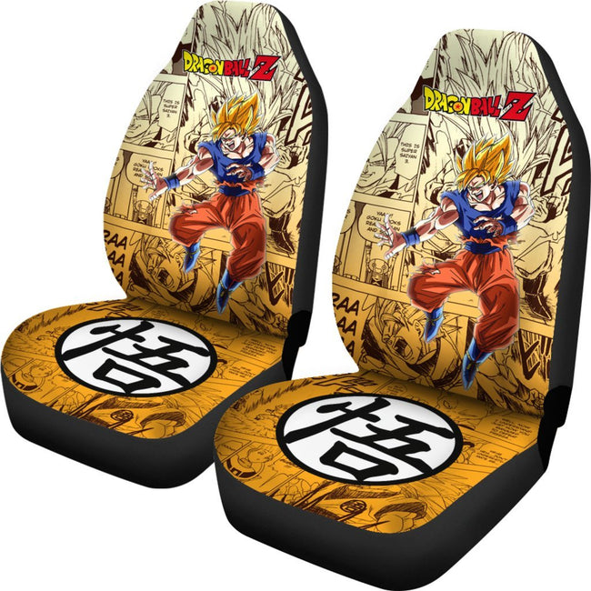 Goku Saiyan Hero Dragon Ball Z Car Seat Covers Manga Mixed Anime-Gear Wanta
