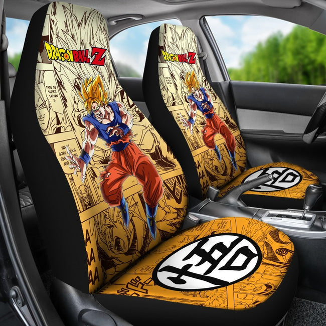 Goku Saiyan Hero Dragon Ball Z Car Seat Covers Manga Mixed Anime-Gear Wanta