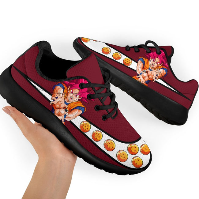 Goku Super Saiyan God Sneakers Dragon Ball Z Shoes Anime Fan PT03-Gear Wanta