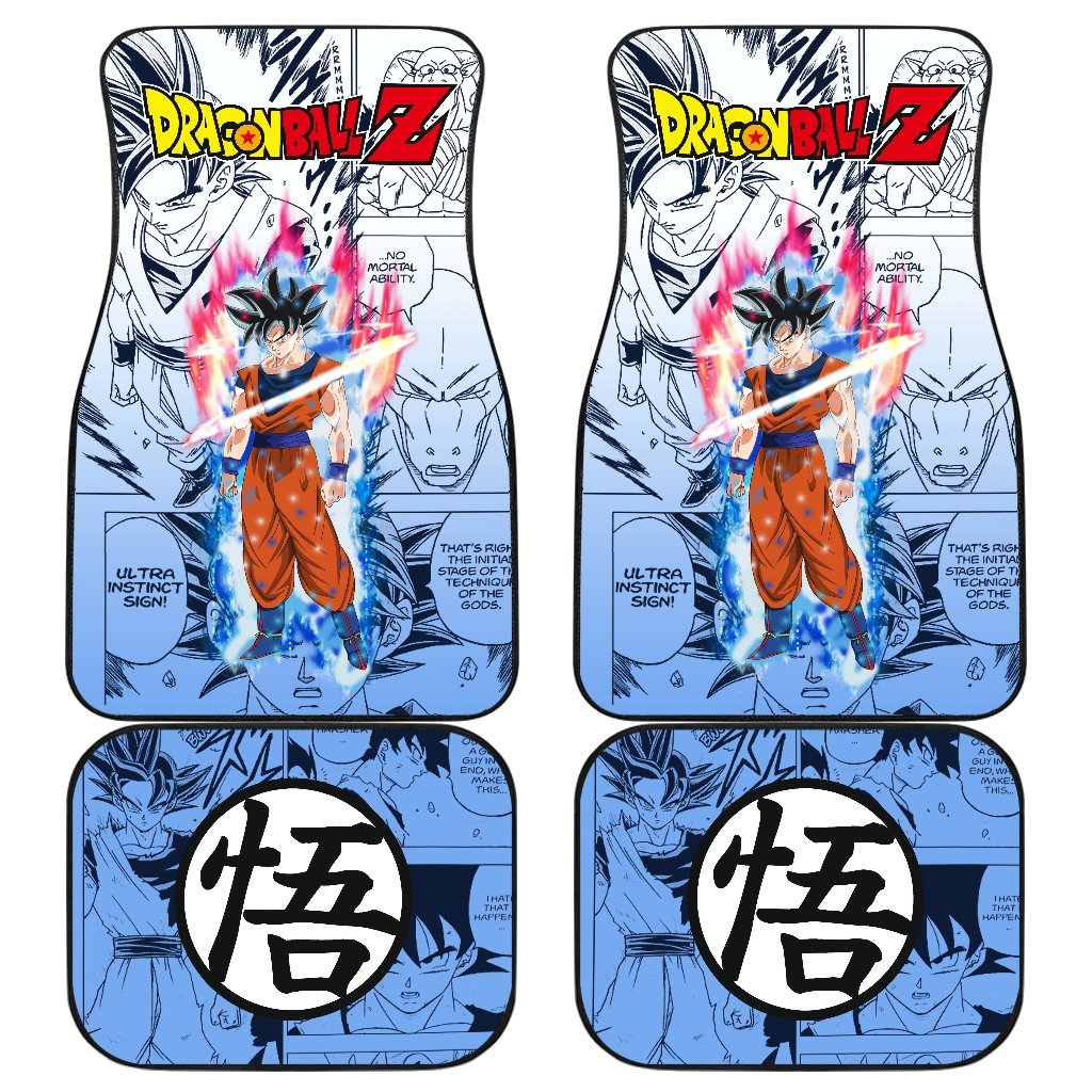 Goku Ultra Dragon Ball Z Car Floor Mats Manga Mixed Anime Funny-Gear Wanta