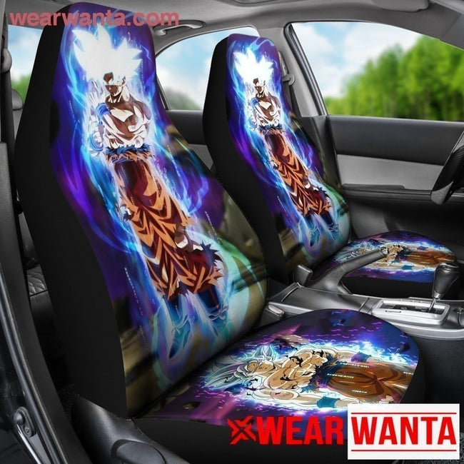 Goku Ultra Instinct Car Seat Covers Custom Dragon Ball Car Accessories-Gear Wanta