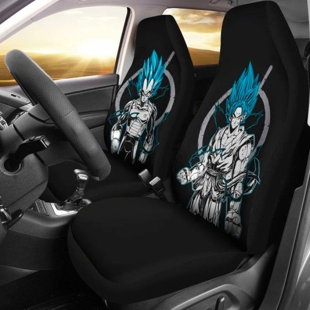 Goku Vegeta Blue Hair Car Seat Covers For Dragon Ball Custom NH1911-Gear Wanta