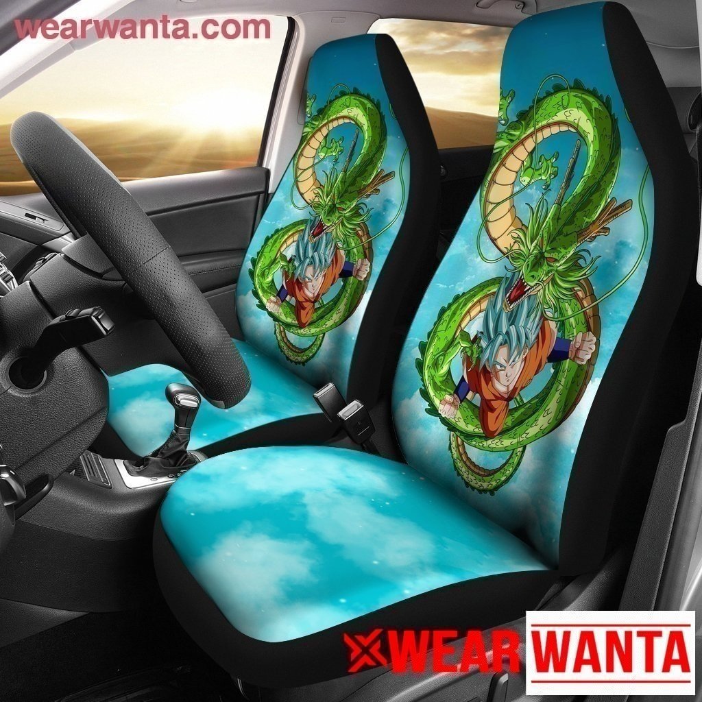 Goku and Shenron Car Seat Covers Custom Anime Dragon Ball Accessories-Gear Wanta