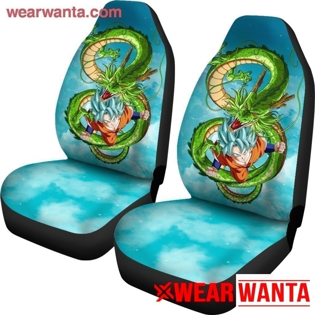 Goku and Shenron Car Seat Covers Custom Anime Dragon Ball Accessories-Gear Wanta