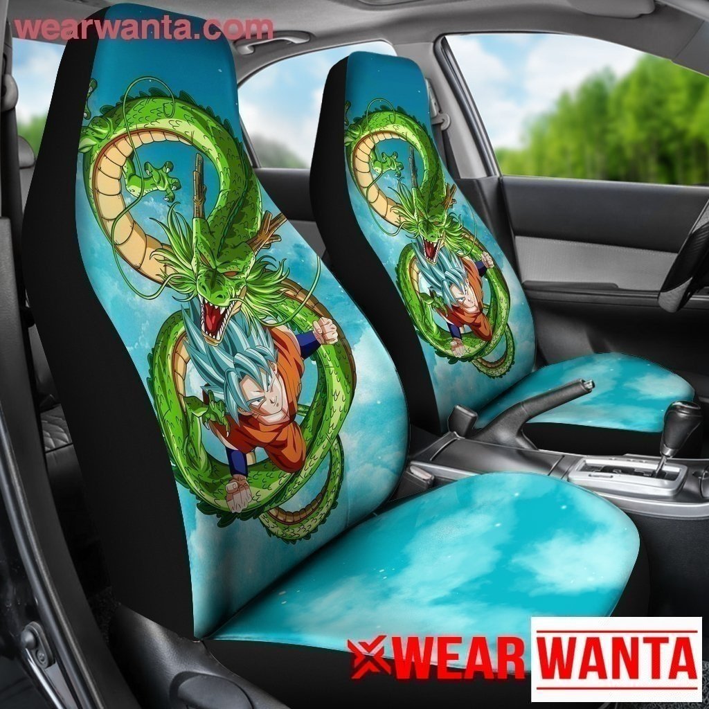 Goku and Shenron Car Seat Covers Custom Anime Dragon Ball Accessories-Gear Wanta