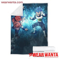 Goku and Vegeta Fleece Blanket Custom Dragon Ball Anime Home Decoration-Gear Wanta