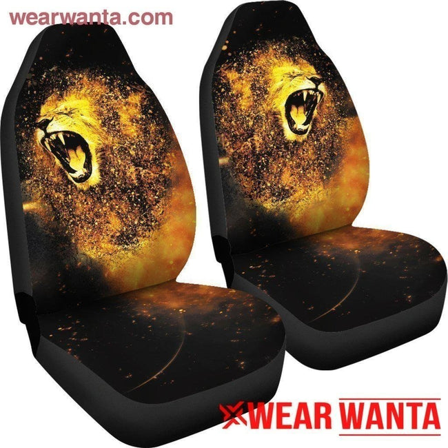 Gold Lion Car Seat Covers Custom Car Decoration-Gear Wanta