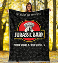 Goldador Dog Fleece Blanket Jurassic Bark Mixed Breed Dog-Gear Wanta