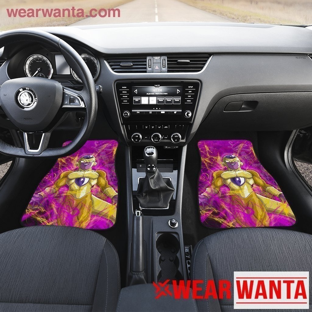 Golden Frieza Car Floor Mats Custom Anime Dragon Ball Car Accessories-Gear Wanta