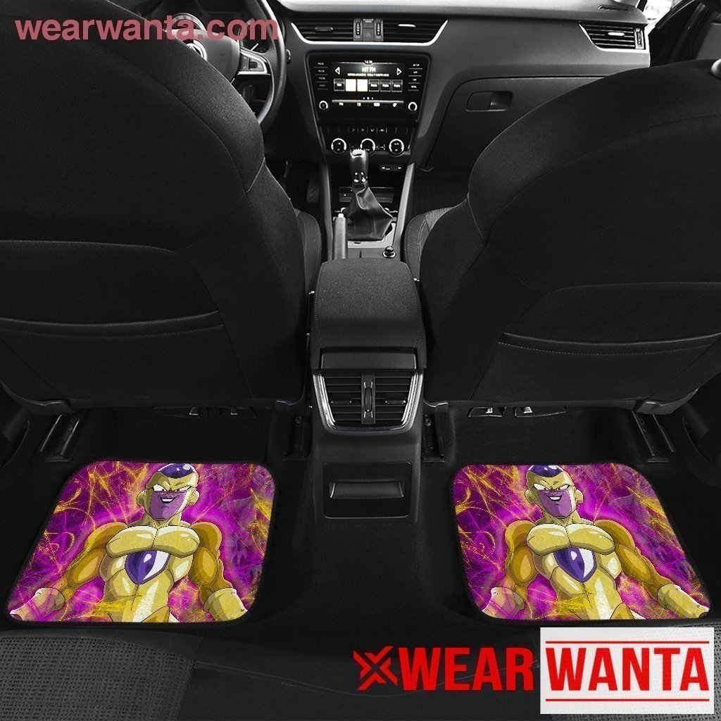 Golden Frieza Car Floor Mats Custom Anime Dragon Ball Car Accessories-Gear Wanta