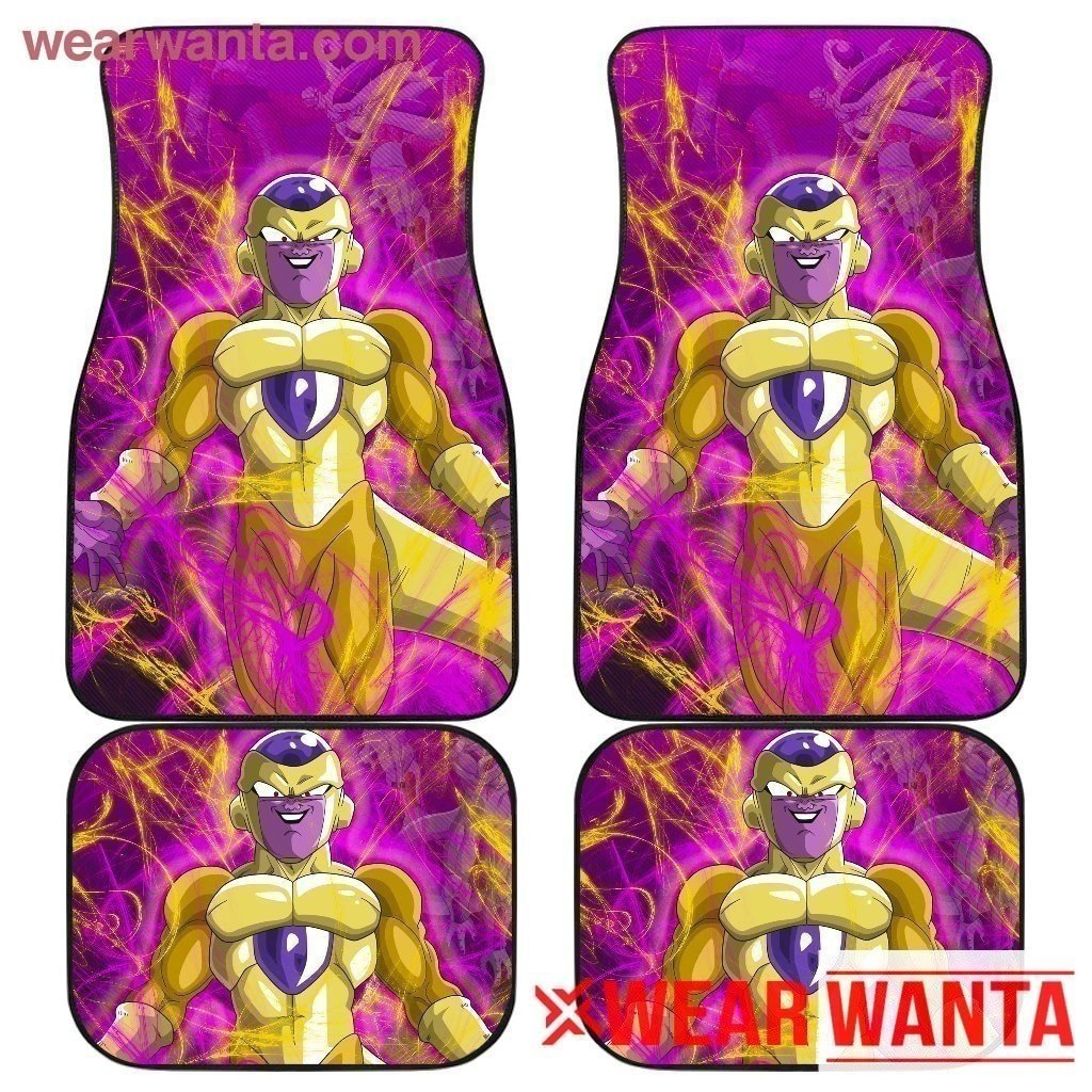 Golden Frieza Car Floor Mats Custom Anime Dragon Ball Car Accessories-Gear Wanta