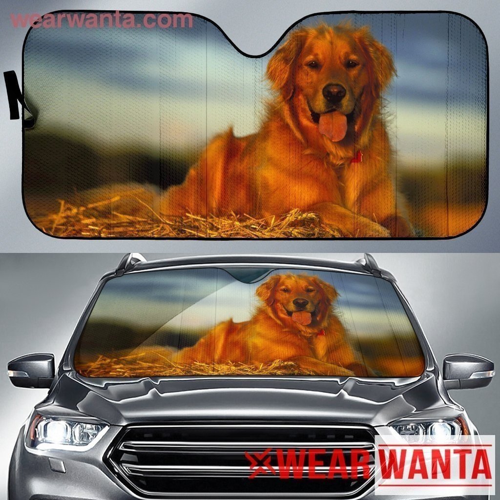 Golden Retriever Car Sun Shade Dog Lover-Gear Wanta