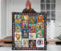 Golden Retriever Dog Quilt Blanket Funny-Gear Wanta