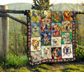 Golden Retriever Dog Quilt Blanket Funny-Gear Wanta