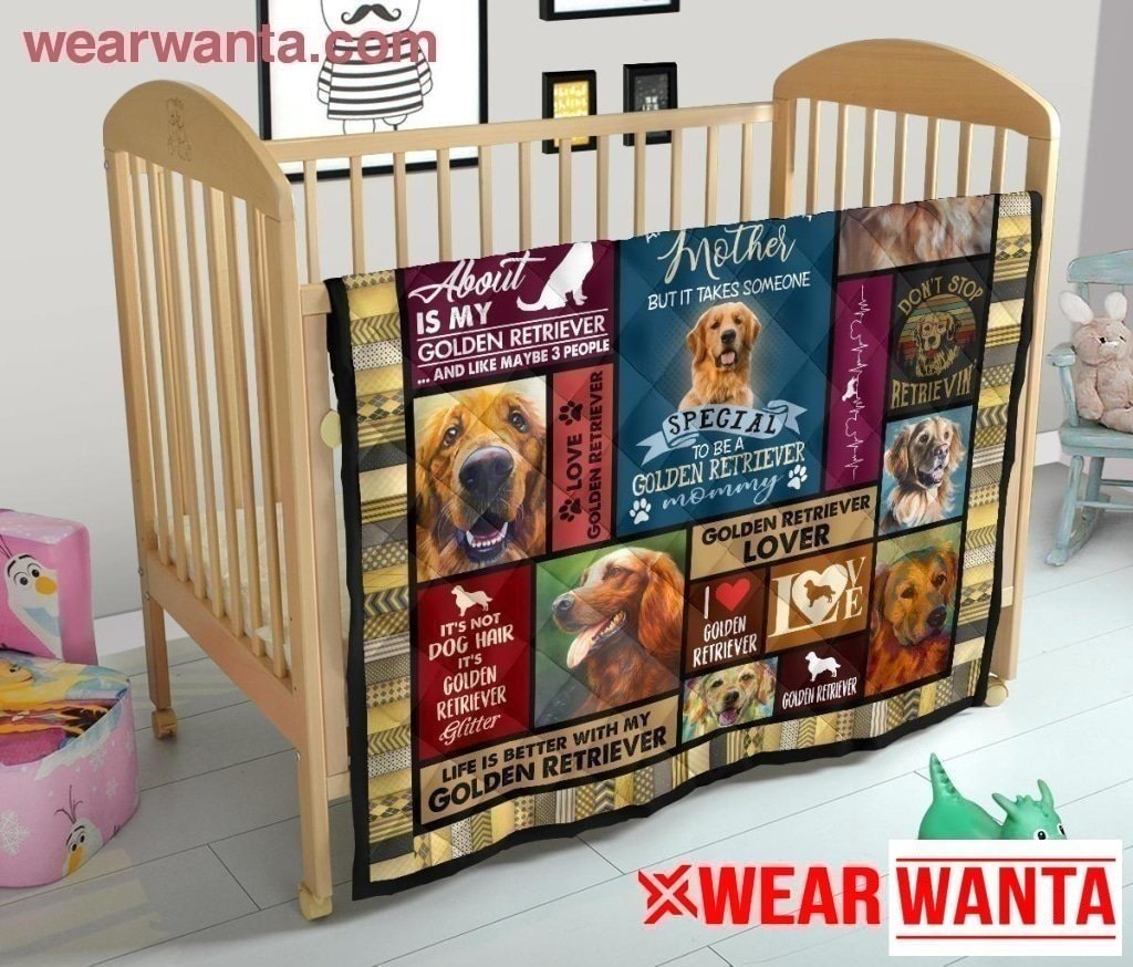 Golden Retriever Mommy Blanket Gift Idea For Dog Lover-Gear Wanta