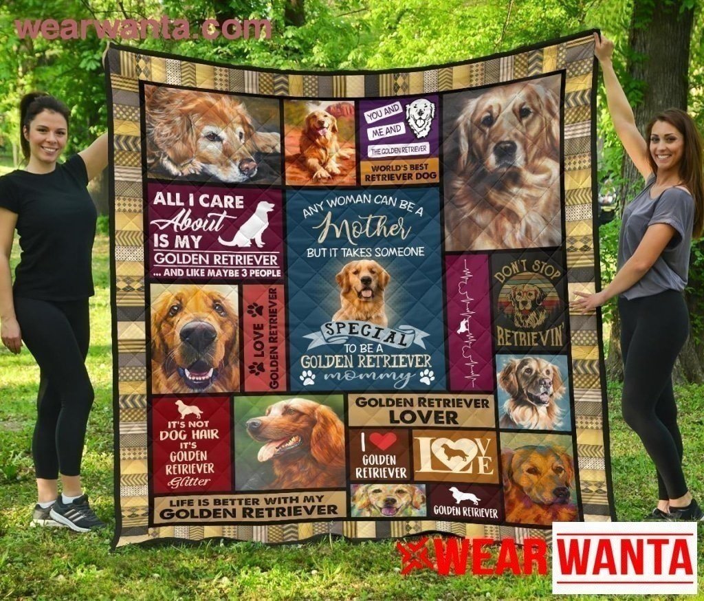 Golden Retriever Mommy Blanket Gift Idea For Dog Lover-Gear Wanta