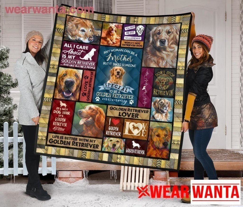 Golden Retriever Mommy Blanket Gift Idea For Dog Lover-Gear Wanta