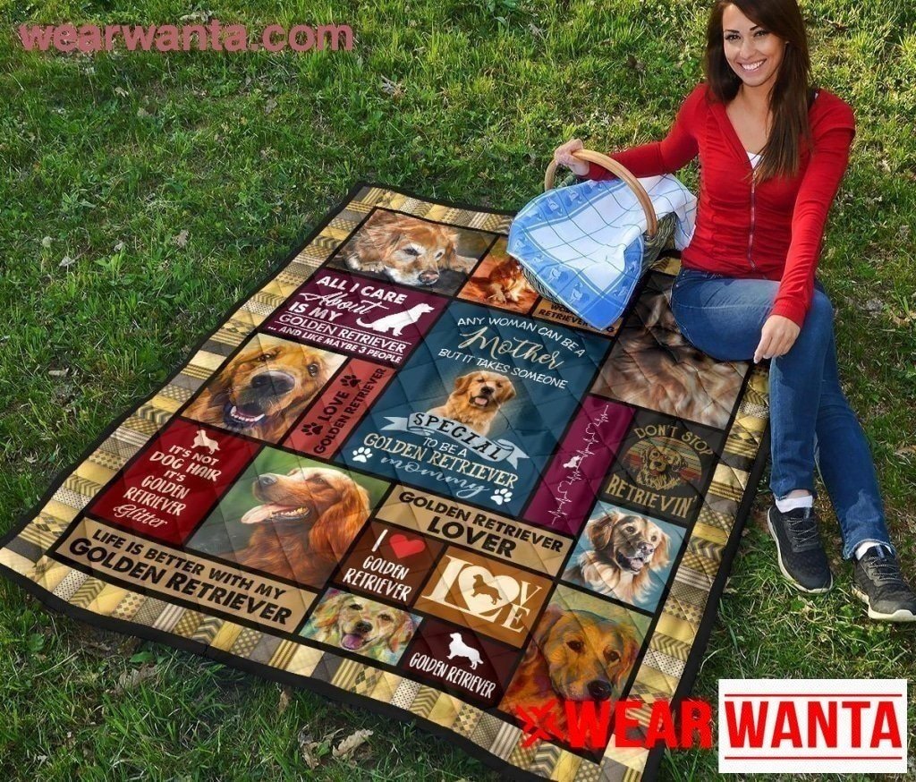 Golden Retriever Mommy Blanket Gift Idea For Dog Lover-Gear Wanta