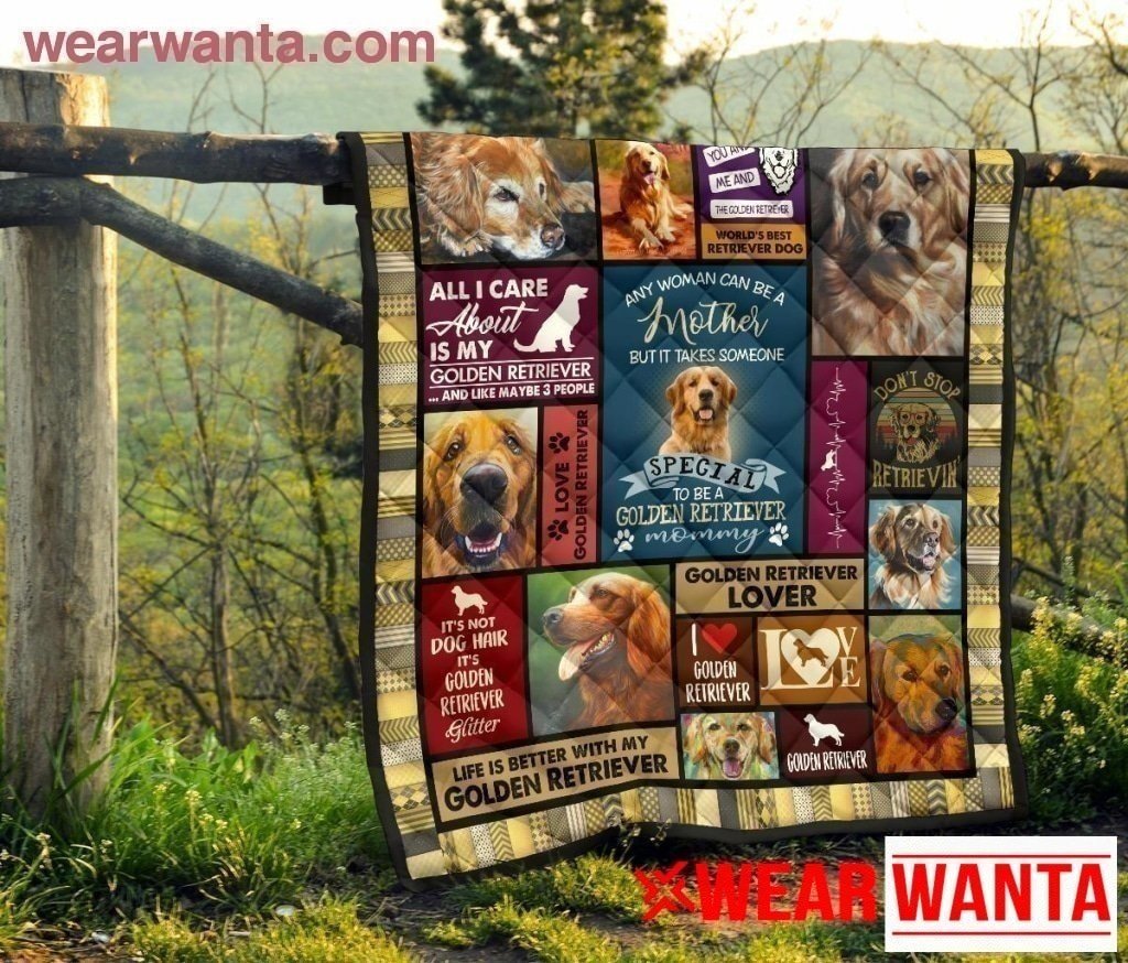 Golden Retriever Mommy Blanket Gift Idea For Dog Lover-Gear Wanta