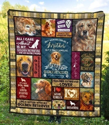 Golden Retriever Mommy Blanket Gift Idea For Dog Lover-Gear Wanta