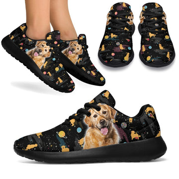 Golden Retriever Sneakers Sporty Shoes Funny For Golden Dog Lover-Gear Wanta