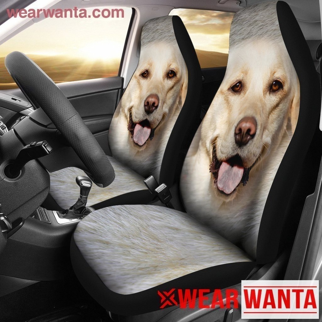 Golden With Tongue Out Dog Car Seat Covers LT03-Gear Wanta