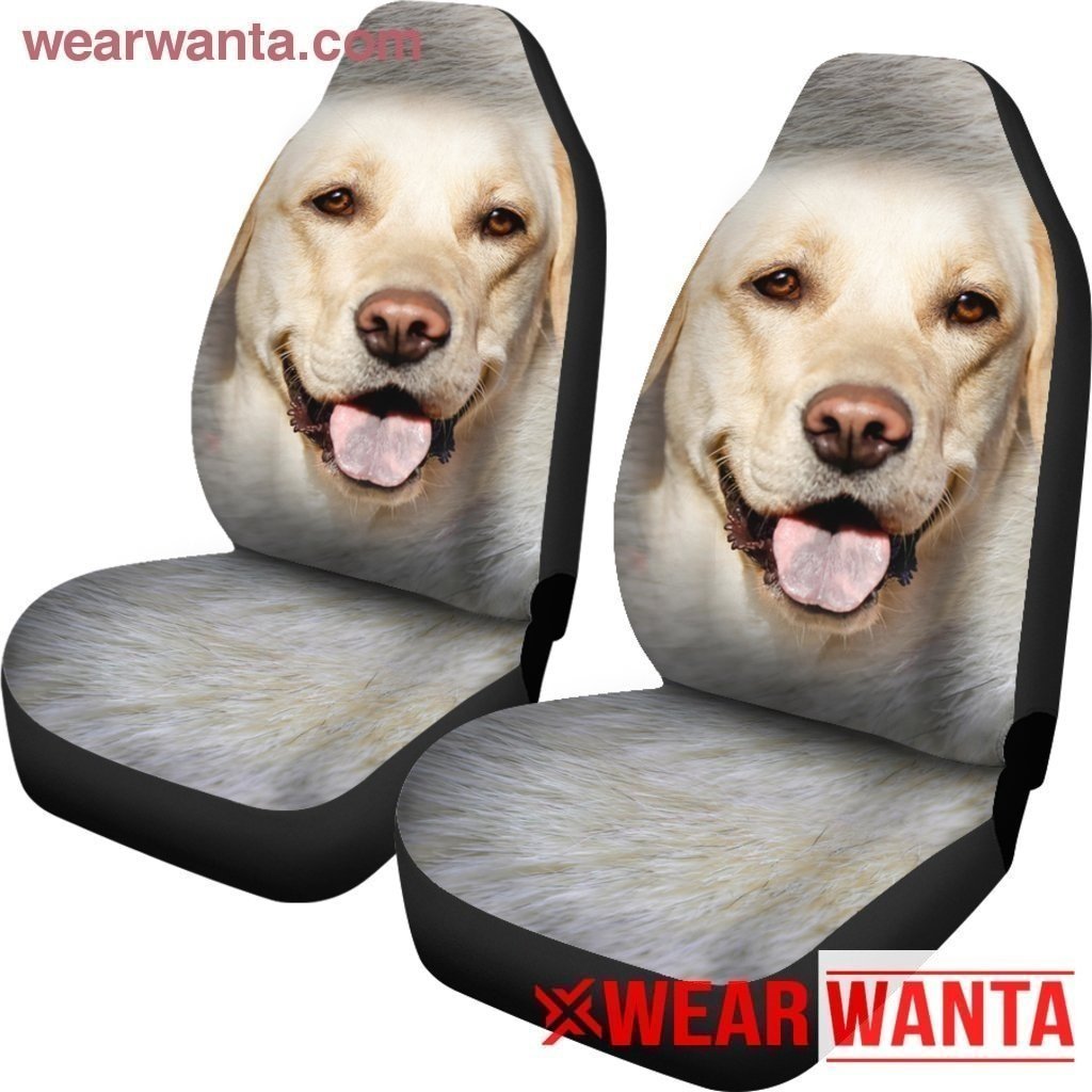 Golden With Tongue Out Dog Car Seat Covers LT03-Gear Wanta