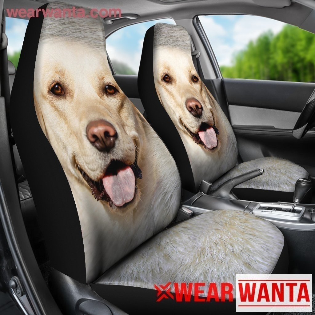 Golden With Tongue Out Dog Car Seat Covers LT03-Gear Wanta