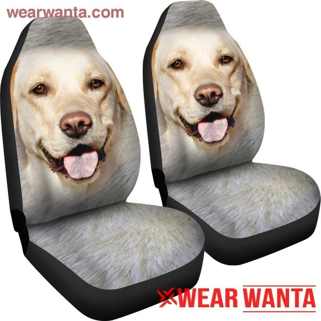 Golden With Tongue Out Dog Car Seat Covers LT03-Gear Wanta