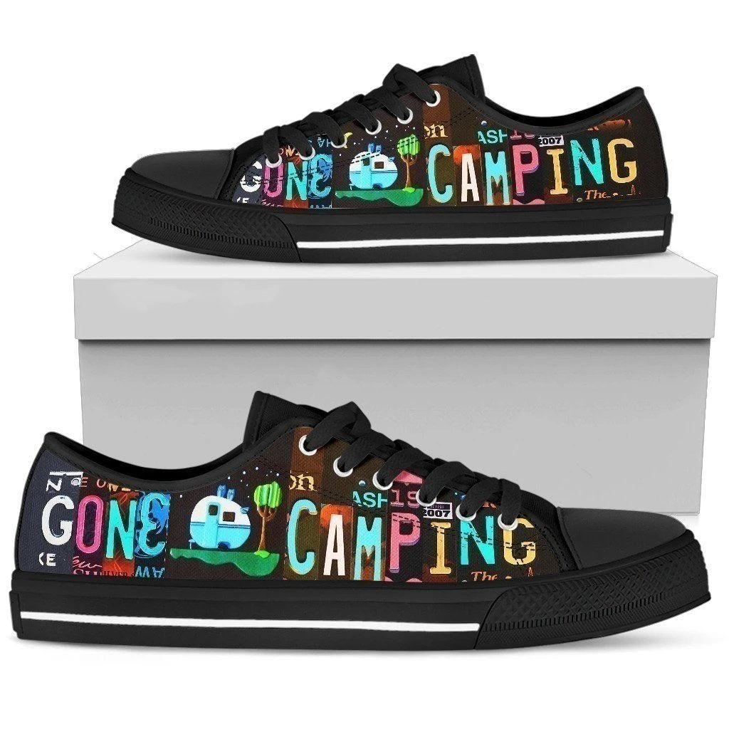 Gone Camping Funny Men's Sneakers Style Camping Lover NH08-Gear Wanta