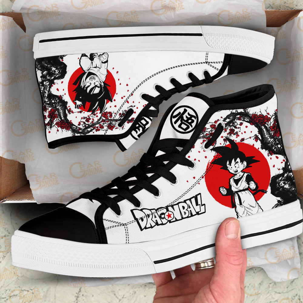 Goten High Top Shoes Custom Dragon Ball Anime Sneakers Japan Style-Gear Wanta