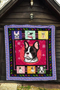 Graphic Art French Bulldog Quilt Blanket-Gear Wanta