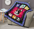 Graphic Art French Bulldog Quilt Blanket-Gear Wanta