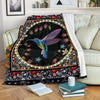Graphic Art Humming Bird Fleece Blanket Gift Idea-Gear Wanta