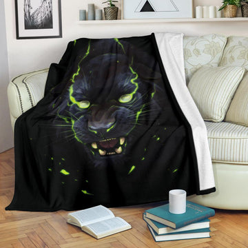Graphic Black Panther Fleece Blanket Gift Idea-Gear Wanta
