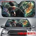Graphic Wonder Woman Comic Car Sun Shade-Gear Wanta
