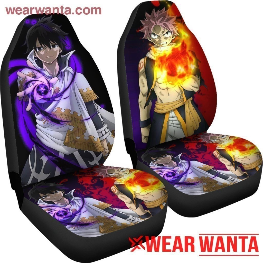 Gray & Natsu Fairy Tail Car Seat Covers LT04-Gear Wanta