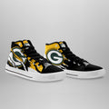 Green Bay Packers High Top Shoes Custom For Fans-Gear Wanta