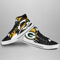 Green Bay Packers High Top Shoes Custom For Fans-Gear Wanta