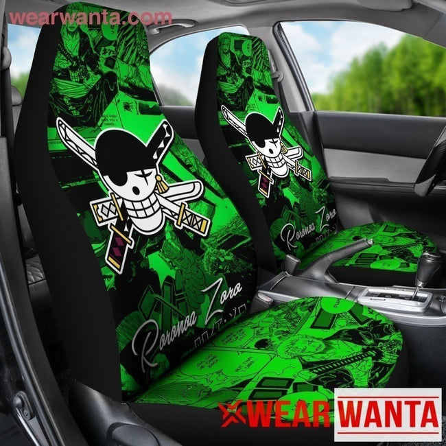 Green Roronoa Zoro One Piece Car Seat Covers LT03-Gear Wanta