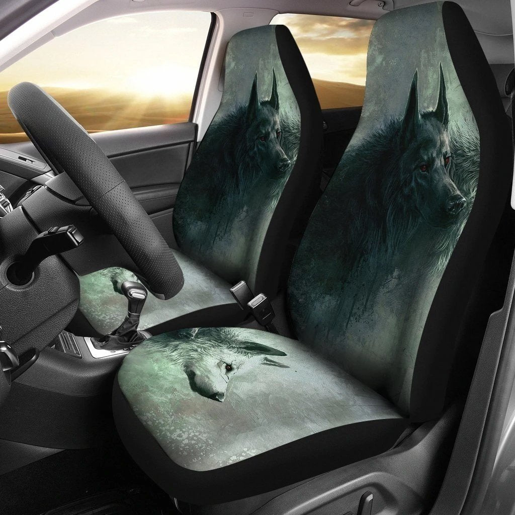 Green Wolf Car Seat Covers-Gear Wanta