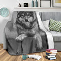 Grey Wolf Blanket Custom Wolf Lover Home Decoration-Gear Wanta