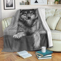 Grey Wolf Blanket Custom Wolf Lover Home Decoration-Gear Wanta