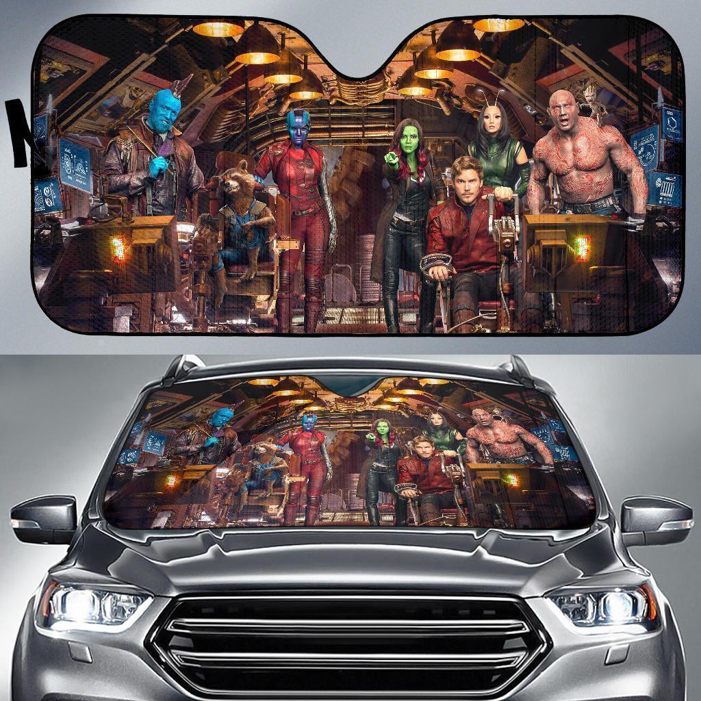 Guardians Of The Galaxy in Quilt Jet Car Sun Shade-Gear Wanta