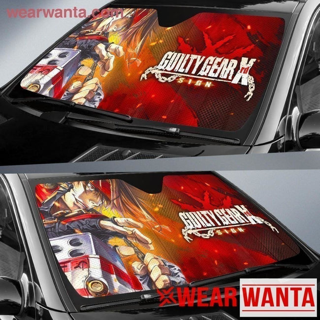 Guilty Gear xrd Sign Game Car Sun Shade-Gear Wanta