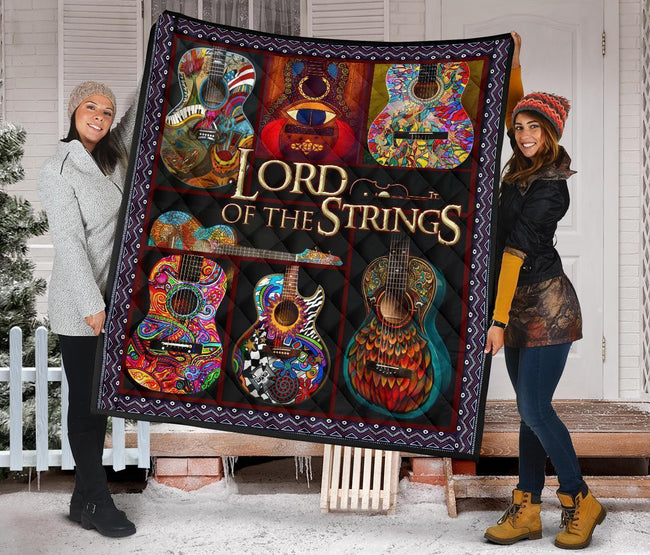 Guitar Lord Of The Strings Quilt Blanket Gift For Guitar Lover-Gear Wanta