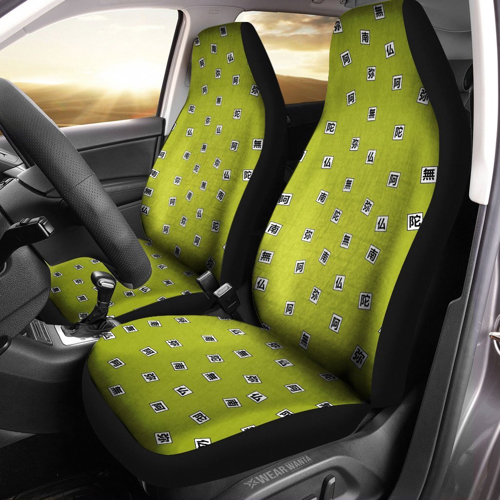 Gyomei Himejima Car Seat Covers Custom Gyomei Himejima Uniform Demon Slayer Anime Car Accessories Anime Gifts-Gear Wanta